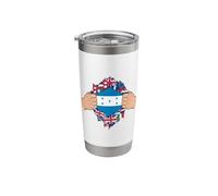 Honduran Pride Tear Through World Flags Stainless Steel Insulated Tumbler