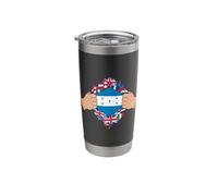 Honduran Pride Tear Through World Flags Stainless Steel Insulated Tumbler