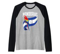 Honduras Catracho Central America Copan Latino Guara Roja Raglan Baseball Tee