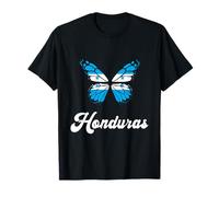 Honduras Flag Proud Butterfly Central America Honduran Roots T-Shirt
