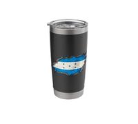 Honduras Flag Torn Ripped Stainless Steel Insulated Tumbler