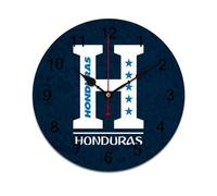 Honduras flagge Silent sweeping seconds and lightweight durable PVC make this minimalist frameless wall clock a perfect addition to any living or work space.