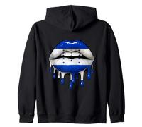Honduras Girl Lips Drip Zip Hoodie