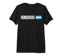 Honduras National Flag Retro Distressed Patriotic Graphic Premium T-Shirt