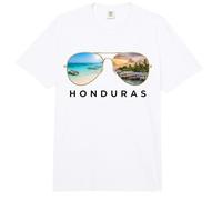 Honduras Tropical Paradise Beach and Sunset Aviator Sunglass Comfort Colors Adult Heavyweight T-Shirt