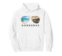 Honduras Tropical Paradise Beach And Sunset Aviator Sunglass Pullover Hoodie