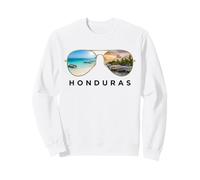 Honduras Tropical Paradise Beach And Sunset Aviator Sunglass Sweatshirt