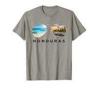 Honduras Tropical Paradise Beach and Sunset Aviator Sunglass T-Shirt