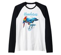 Honduras Tropical Wildlife Scuba Diving and Ocean Adventure Raglan Baseball Tee