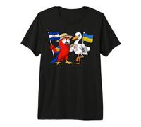 Honduras Ukraine Roots Honduran Flag Proud Ukrainian Premium T-Shirt