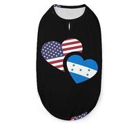 Honduras US Flag Pets Shirt Vest Cute Dog Tank Top Soft Sleeveless T-Shirt for Puppy Kitty Cats M