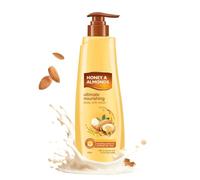 Hone.y & Almonds Ultimate Nourishing Body Milk Lotion - 400ml | Long-Lasting Moisture | Prevents Dryness & Provides Intense Moisturization for Dry Skin