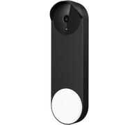 honecumi Compatible with Google Nest Doorbell (Battery) Silicone Case Cover Skin, Waterproof Silicone Doorbell Camera Protector Cover Accessories for Google Nest Doorbell, Black