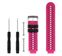 honecumi Replacement for Garmin Forerunner 735XT Watch Strap, Wristband 220/ 230/ 235/ 620/ 630 Running Watch, Bands Approach S20 S5 S6 Golf Smart Straps, A-Rose/Black