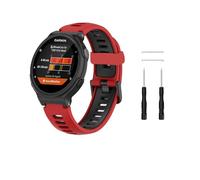 honecumi Strap Compatible with Garmin Forerunner 230 Watch Band,Replacement Watch Band for Garmin Forerunner 220/230/235/620/630/735XT/235Lite,Approach S20 S5 S6 Watch Accessory,red/black