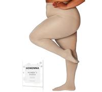 HONENNA Queen Plus Size Fleece Lined Tights, 6 Colors Thermal Warm Winter Tights for Women, 1 Pair Nude 1X-2X