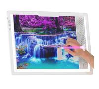 Honesorn A4 Copy Tracing Light Pad with Type-C Port, Ultra-Thin Diamond Painting Light Board, Led Light Table for Weeding Vinyl, Dimmable Tracing Light Box for Artists, Teens, White
