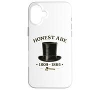 Honest Abe Lincoln Stovepipe Hat President History Case for iPhone 16 Plus