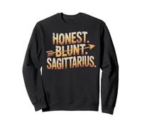 Honest Blunt Sagittarius bold zodiac traits art Sweatshirt