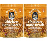 Honest Dog Co. Chicken Bone Broth for Dogs & Cats | Packed with Collagen & Protein for Joint Health & Digestion | Food Topper & Gravy for Picky Eaters | 200g (up to 40 Servings) (Pack of 2)