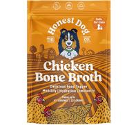 Honest Dog Co. Chicken Bone Broth for Dogs & Cats | Packed with Collagen & Protein for Joint Health & Digestion | Food Topper & Gravy for Picky Eaters | 225g (up to 45 Servings)