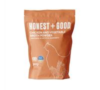 Honest + Good Chicken & Vegetable Bone Broth Powder - 300 g | 1 Month Supply | UK Made Gold Award Winner | Made With Free Range Chicken | Type II Collagen & Protein Promote Hair Skin Nail & Gut Health