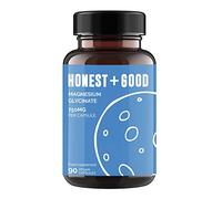 Honest + Good Magnesium Glycinate 750mg Capsules | 150mg Elemental | 3 Month Supply | High Strength & Absorption Supplement | Pure & Natural Vegan Ingredients with No Fillers | Small Batch & UK Made