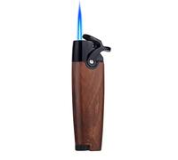 HONEST Wood Grain Butane Torch Lighter, Refillable, Windproof, Compact Style, BC Lighter for Any Occasions