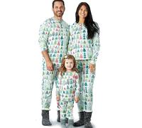 HonestBaby baby boys Organic Cotton Holiday Family Jammies Pajama Set, Feelin' Pine, Men s 2-Piece Pajama Set Medium US