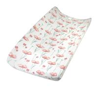 HonestBaby Organic Cotton Changing Mat Cover Strawberry Pink Floral One Size