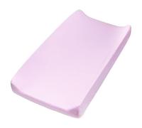 HonestBaby Organic Cotton Changing Pad Cover for Girls, Lavender, One Size
