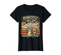 Honestly I Don't Think I'm Being Dramatic Enough |- Value Graphic T-Shirt, Women, Black, L