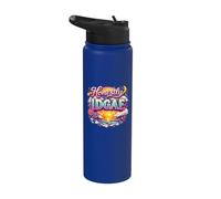 Honestly IDGAF Funny Retro Sunset Salty Sarcastic Stainless Steel Insulated Water Bottle