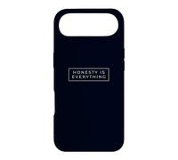 Honesty Is Everything Minimalist White Box Typography Text Case for iPhone Air