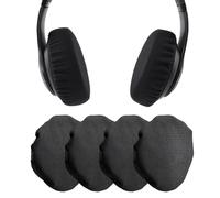 HoneTeek Headphone Ear Covers, Flex Fabric Stretchable Headphones Ear Pads Covers, 2 Pair Washable Headset Earpad Fit Most On Ear Headphones (Large)