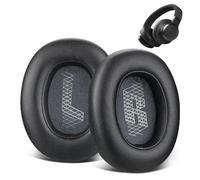 HoneTeek Replacement E65 Earpads for JBL Live E65BTNC, 650BTNC, 660BTNC, 750NC Duet NC Headphone Ear Cushions with Softer Leather, Repair Parts, Black