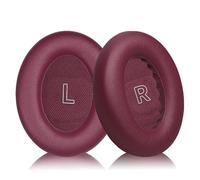 HoneTeek Replacement Earpads for Bose QuietComfort Ultra Headphones, Bold Red Protein Leather Ear Cushions for Bose QC Ultra with Memory Foam, Quick 5-Minute Tool-Free Install, 2-Pack