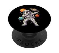 Honey Badger Astronaut Dabbing Funny Space Animal for Kids PopSockets Adhesive PopGrip