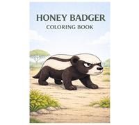 Honey Badger Coloring Book: Grumpy Honey Badger Coloring Book with Wild Animal Illustrations, Detailed Wildlife Scenes, Coloring Pages for Kids, Teens, and Adults