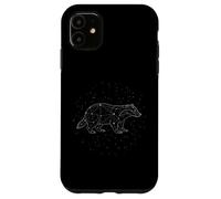 Honey Badger Constellation Animal Line Art Geometric Case for iPhone 11