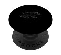 Honey Badger Constellation Animal Line Art Geometric PopSockets Adhesive PopGrip