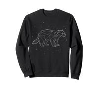 Honey Badger Constellation Animal Line Art Geometric Sweatshirt