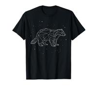 Honey Badger Constellation Animal Line Art Geometric T-Shirt