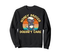 Honey Badger Doesn’t Care Funny Teens Kids Mens Womens Cute Sweatshirt