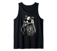 Honey Badger Eating Pickles Funny Animal Men Women Tank Top