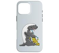 Honey Badger funny cartoon animal knitting Case for iPhone 16 Pro Max