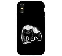 Honey Badger Graphic Fierce Wildlife Predator Animal Case for iPhone X/XS