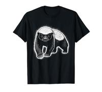 Honey Badger Graphic Fierce Wildlife Predator Animal Value Graphic T-Shirt