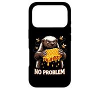 Honey Badger Honeycomb Mascot Graphic Design Case for iPhone 17 Pro