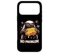 Honey Badger Honeycomb Mascot Graphic Design Case for iPhone 17 Pro Max